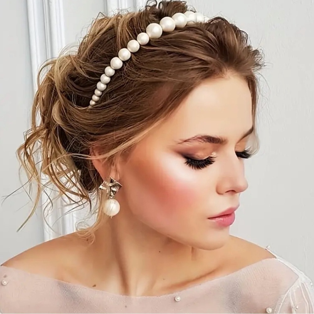 1 pc Faux Pearl Hair Headband New Elegant 💕✨✨🔥